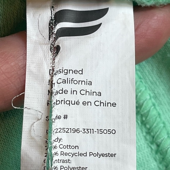 Fabletics Island Terry Cloth Mint Green Shirt Shorts Set Sz XL Pockets Vacation - Picture 11 of 16